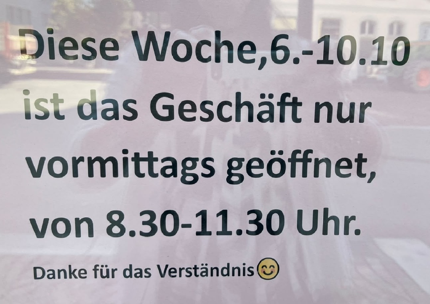 Öffnungszeiten 6.-10. Oktober 2026
